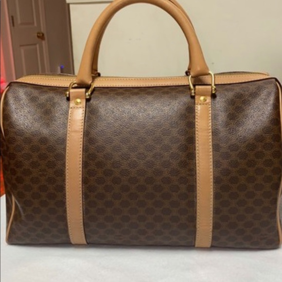 Celine Boston Handbag Macadam Brown - Picture 2 of 12